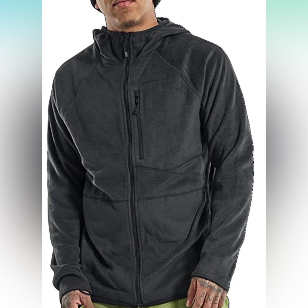 Burton Men's Stockrun Warmest Hooded Full-Zip Fleece Sz XS